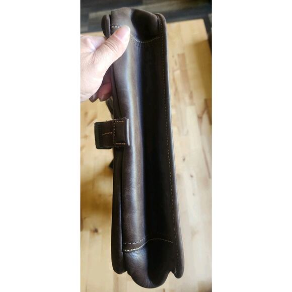 Coach Vtg Lenox Brief In Brown Leather Style Messenger Journalist Crossbody EUC - Picture 13 of 14